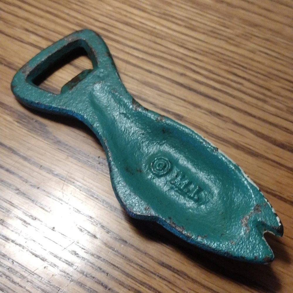 Cast Iron Fish-Shaped Bottle Opener - Vintage